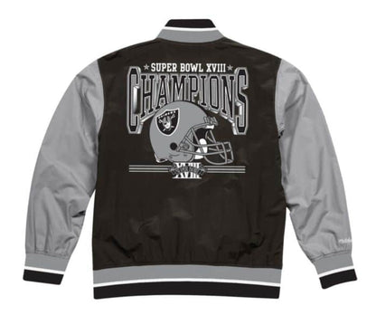 Oakland Raiders Mitchell & Ness Men's NFL Team History Warm up Jacket