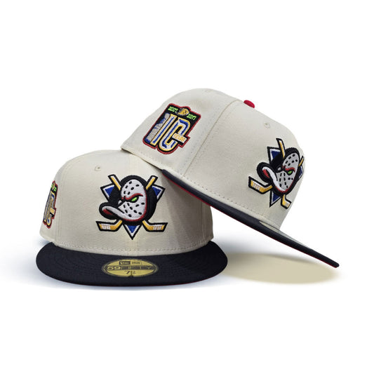 Off White Anaheim Mighty Ducks Gray Visor