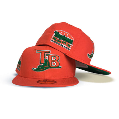 Orange Tampa Bay Rays Green Bottom Tropicana Field Side Patch New Era 59Fifty Fitted