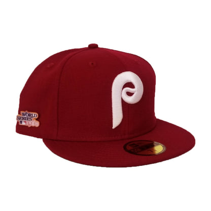 PHILADELPHIA PHILLIES 1980 WORLD SERIES METAL PIN NEW ERA 59FIFTY FITTED HAT