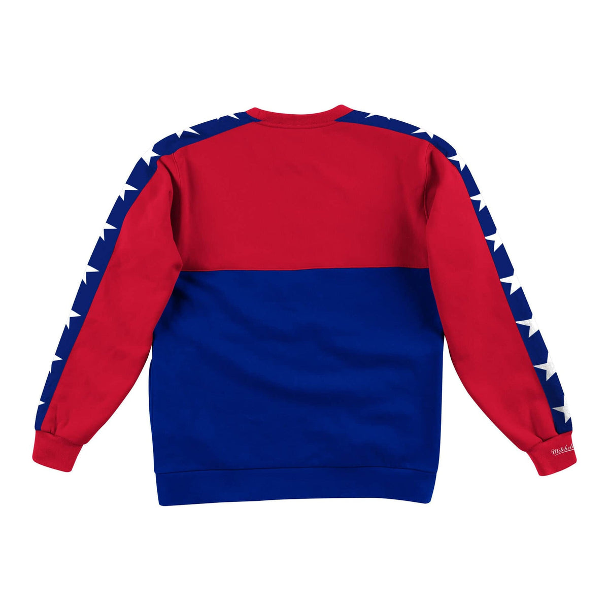 Philadelphia 76ers Mitchell & Ness Scorer Fleece Crew Sweatshirt