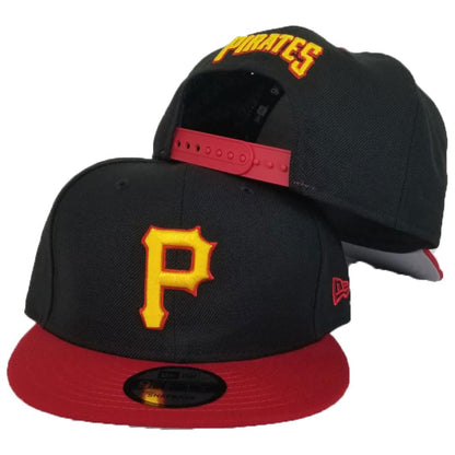 Pittsburgh Pirates Black / Red New Era 9Fifty Snapback