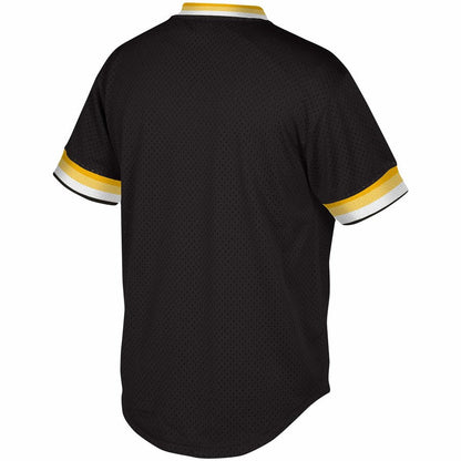 Pittsburgh Pirates Mitchell & Ness Mesh V-Neck Black Jersey