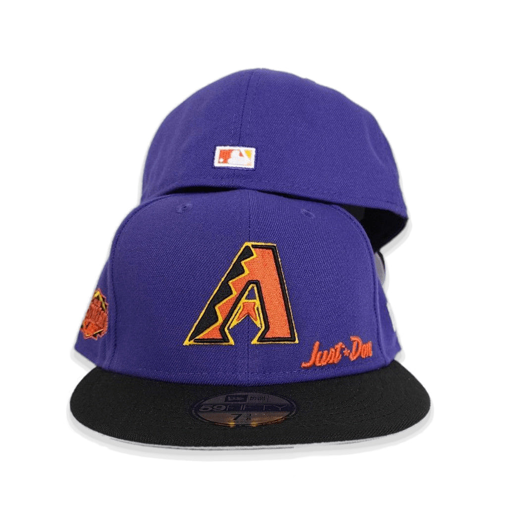 Purple Arizona Diamondbacks Black Visor Gray Bottom 2011 All Star Game Side Patch Just Don New Era 59FIFTY Fitted