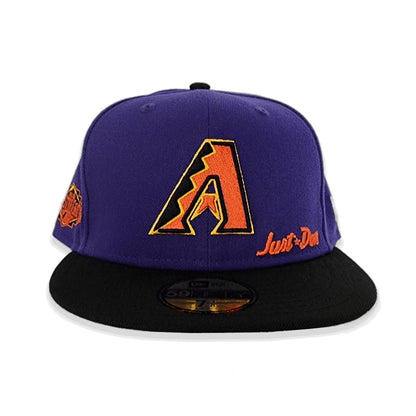 Purple Arizona Diamondbacks Black Visor Gray Bottom 2011 All Star Game Side Patch Just Don New Era 59FIFTY Fitted