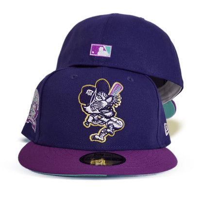 Purple Detroit Tigers Grape Purple Visor Mint Bottom 1968 World Champions Side Patch New Era 59Fifty Fitted