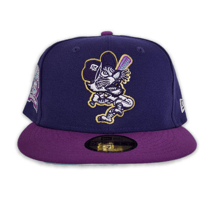 Purple Detroit Tigers Grape Purple Visor Mint Bottom 1968 World Champions Side Patch New Era 59Fifty Fitted
