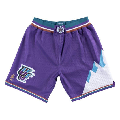 Purple Utah Jazz 1996-97 Mitchell & Ness NBA Men's Authentic NBA Shorts