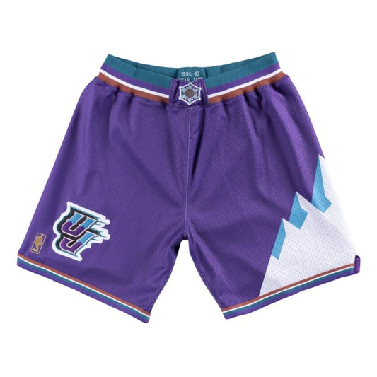 Purple Utah Jazz 1996-97 Mitchell & Ness NBA Men's Authentic NBA Shorts