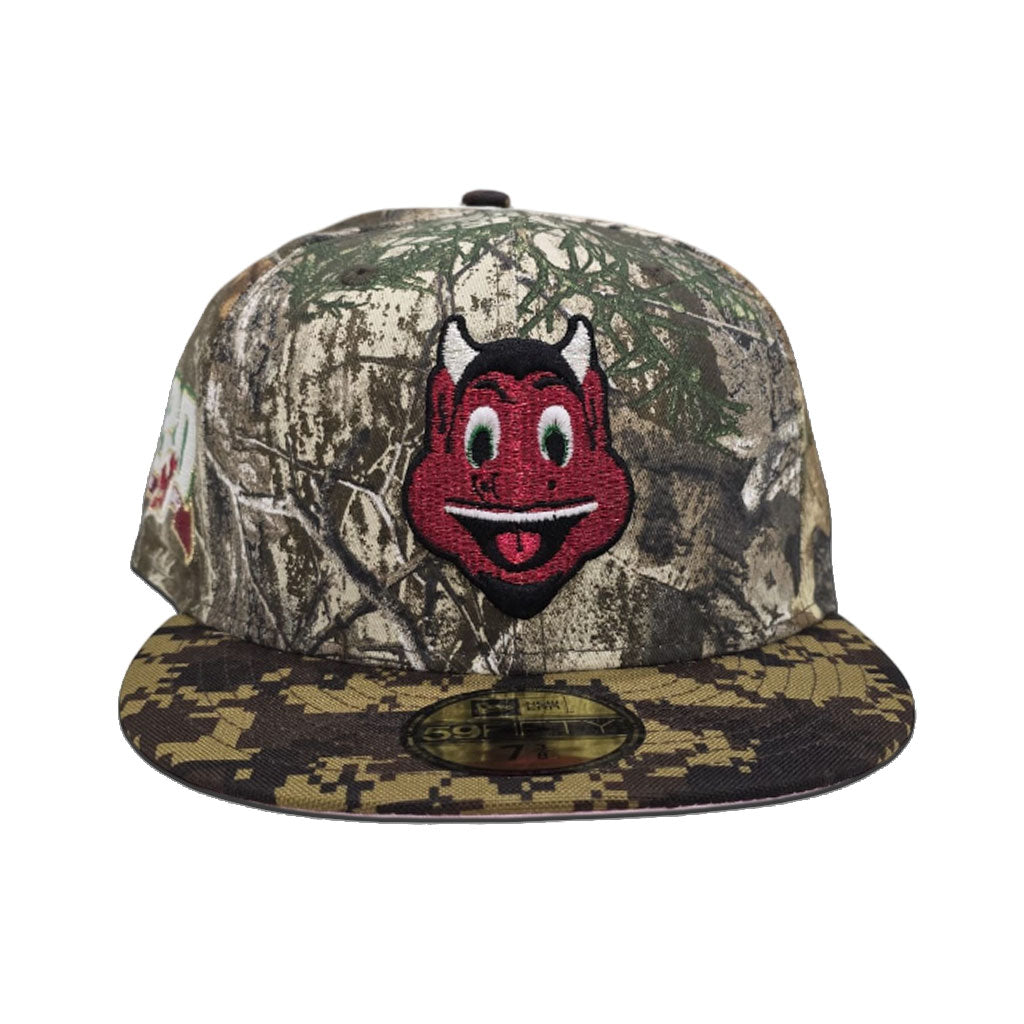 Real Tree Glow In The Dark New Jersey Devils Digicamo Visor Pink Bottom 30th Anniversary Side Patch New Era Fitted