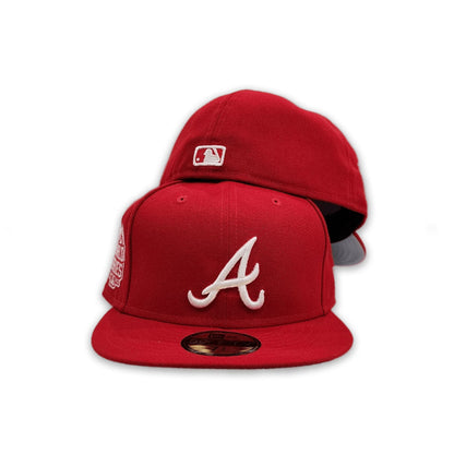 Red Atlanta Braves Gray Bottom 2021 World Series Side Patch New Era 59Fifty Fitted