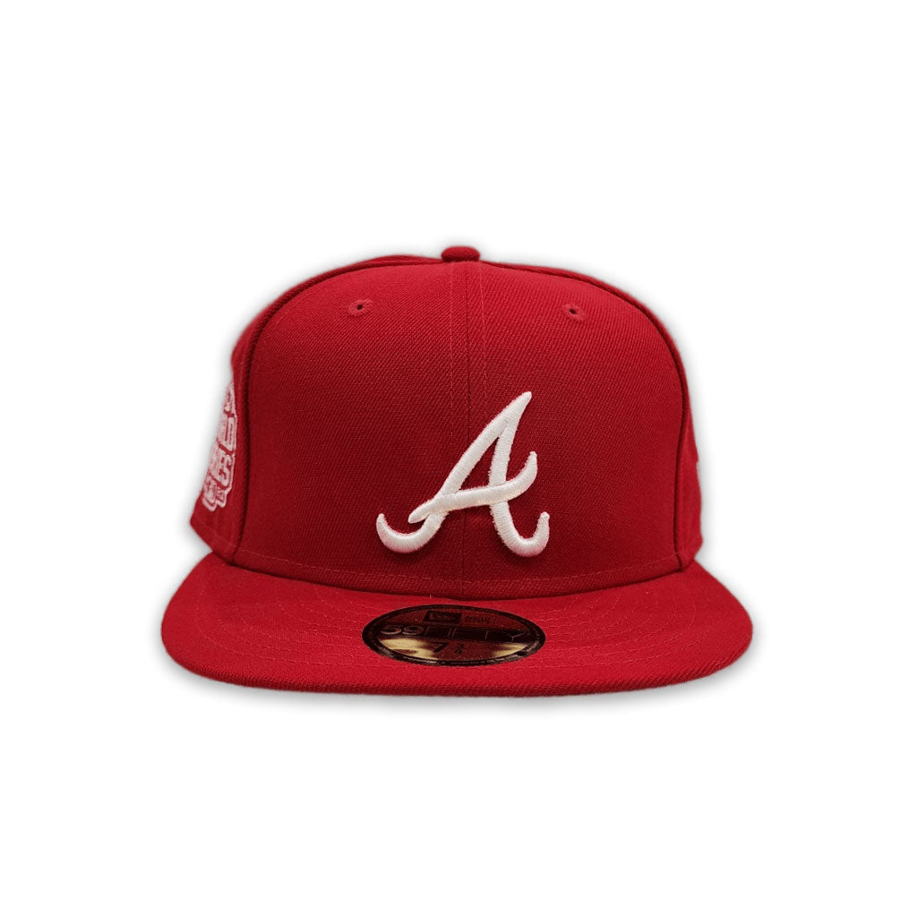 Red Atlanta Braves Gray Bottom 2021 World Series Side Patch New Era 59Fifty Fitted