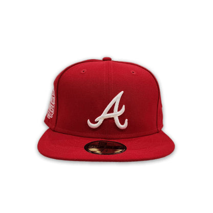 Red Atlanta Braves Gray Bottom 2021 World Series Side Patch New Era 59Fifty Fitted