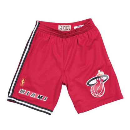 Red Miami Heat Mitchell & Ness Hardeood Classic Men's Swingman Shorts