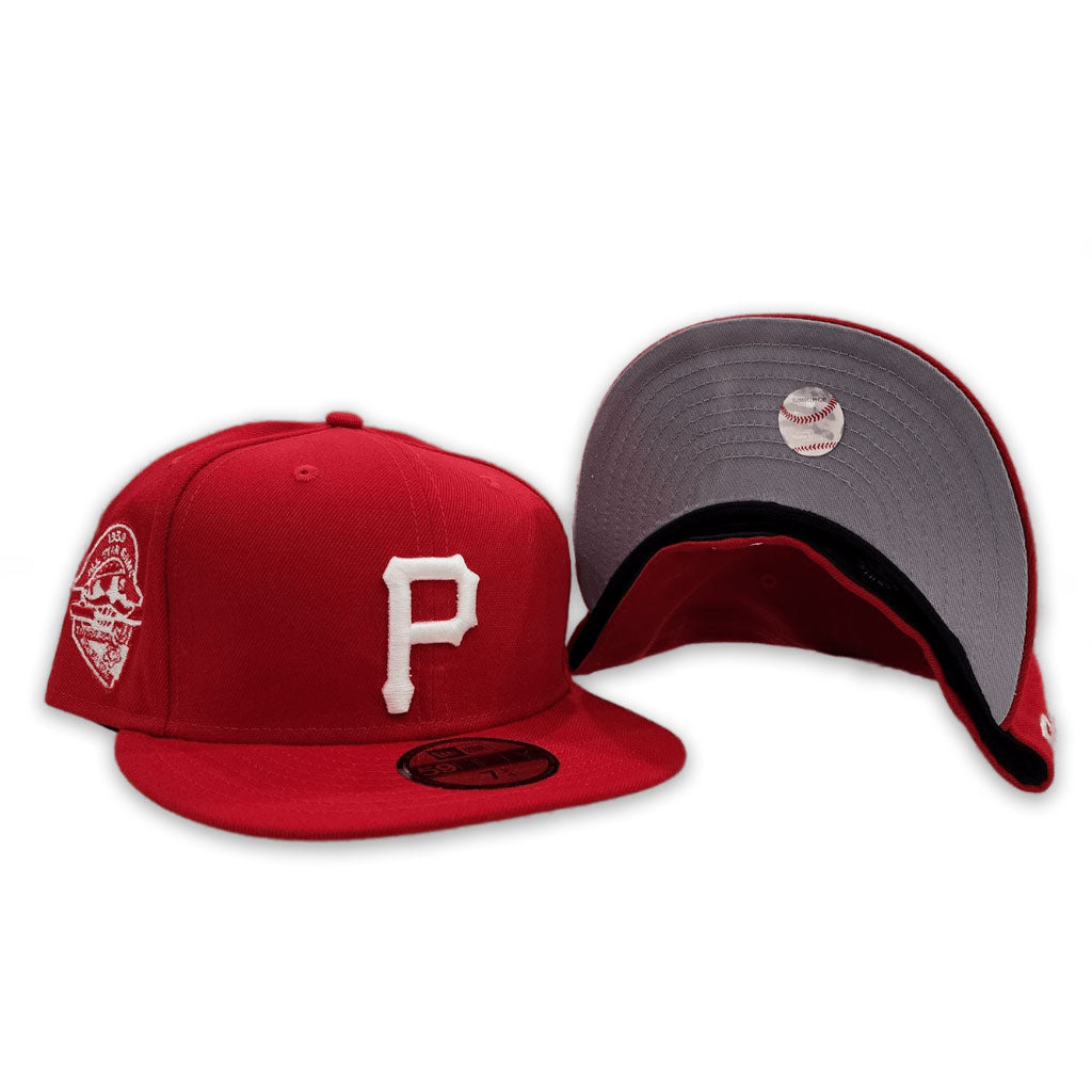 Red Pittsburgh Pirates Gray Bottom 1959 All Star Game Side Patch New Era 59Fifty Fitted