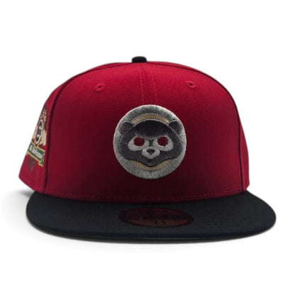 Red Chicago Cubs Black Visor Gray Bottom 1990 All Star Game Side Patch New Era 59Fifty Fitted
