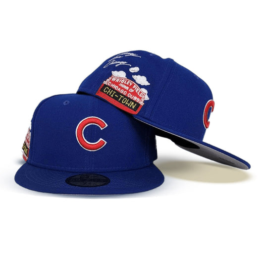 Royal Blue Chicago Cubs Cloud Icons New Era 59Fifty Fitted