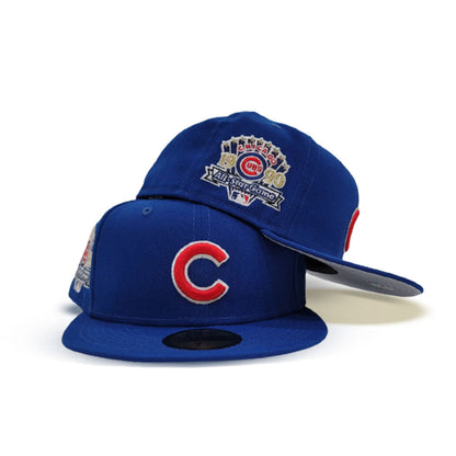 Royal Blue Chicago Cubs Gray Bottom 1990 All Star Game Side Patch New Era 59Fifty Fitted