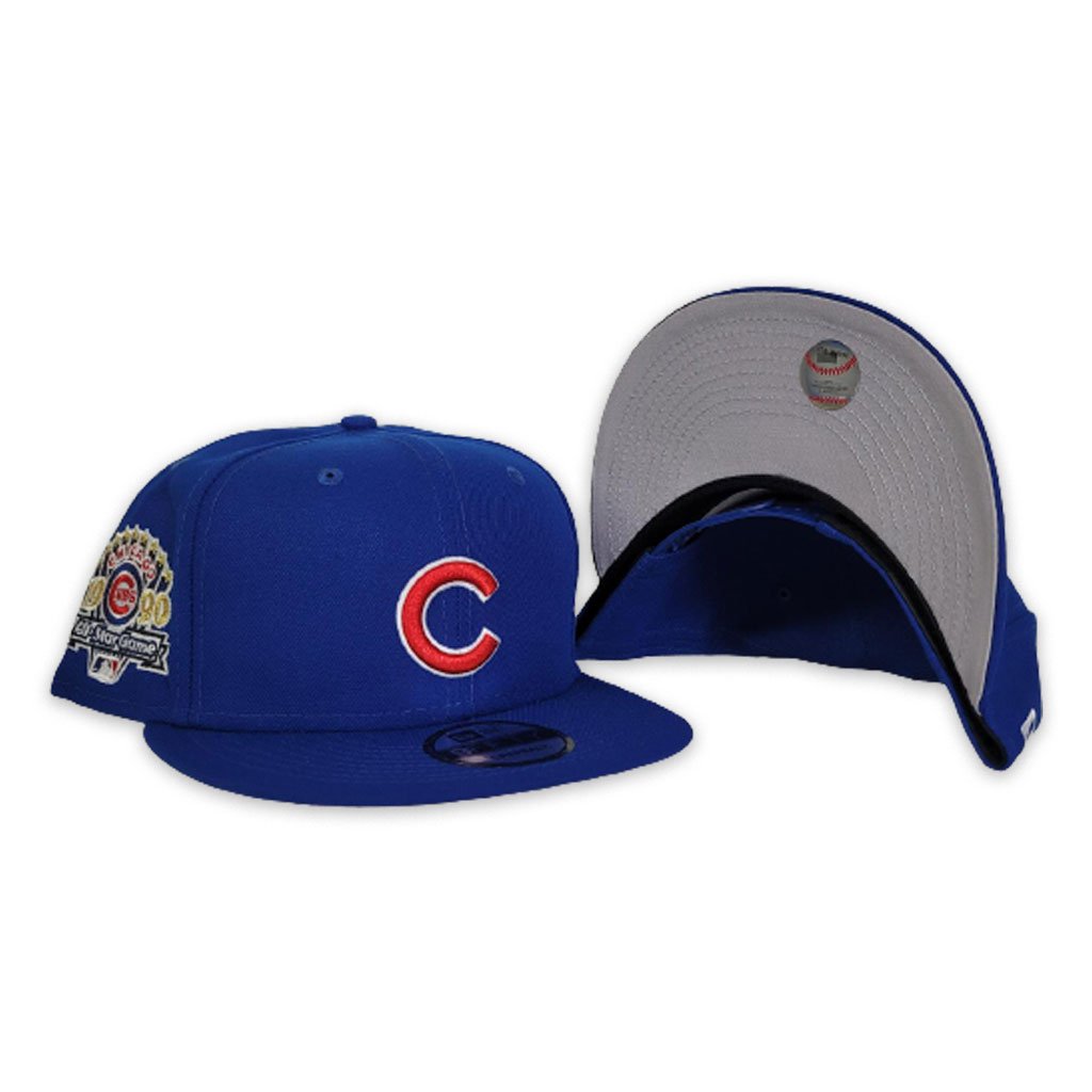 Royal Blue Chicago Cubs Gray Bottom 1990 All Star Game Side Patch New Era 9Fifty Snapback