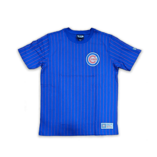 Royal Blue Chicago Cubs Red Pinstripe New Era Short Sleeve T-shirt