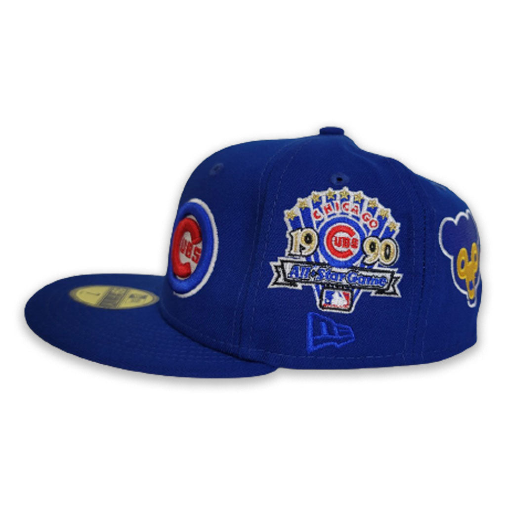 Royal Blue Chicago Cubs Team Patch Pride New Era 59fifty Fitted