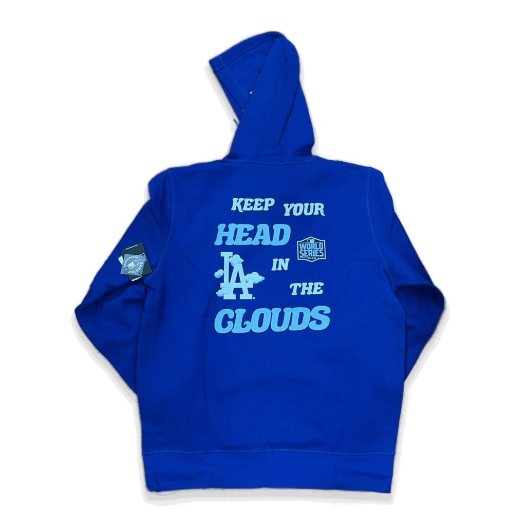 Royal Blue Los Angeles Dodgers Clouds New Era Hoodie