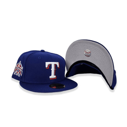 Royal Blue Texas Rangers Gray Bottom 1995 All Star Game Side Patch New Era 59Fifty Fitted
