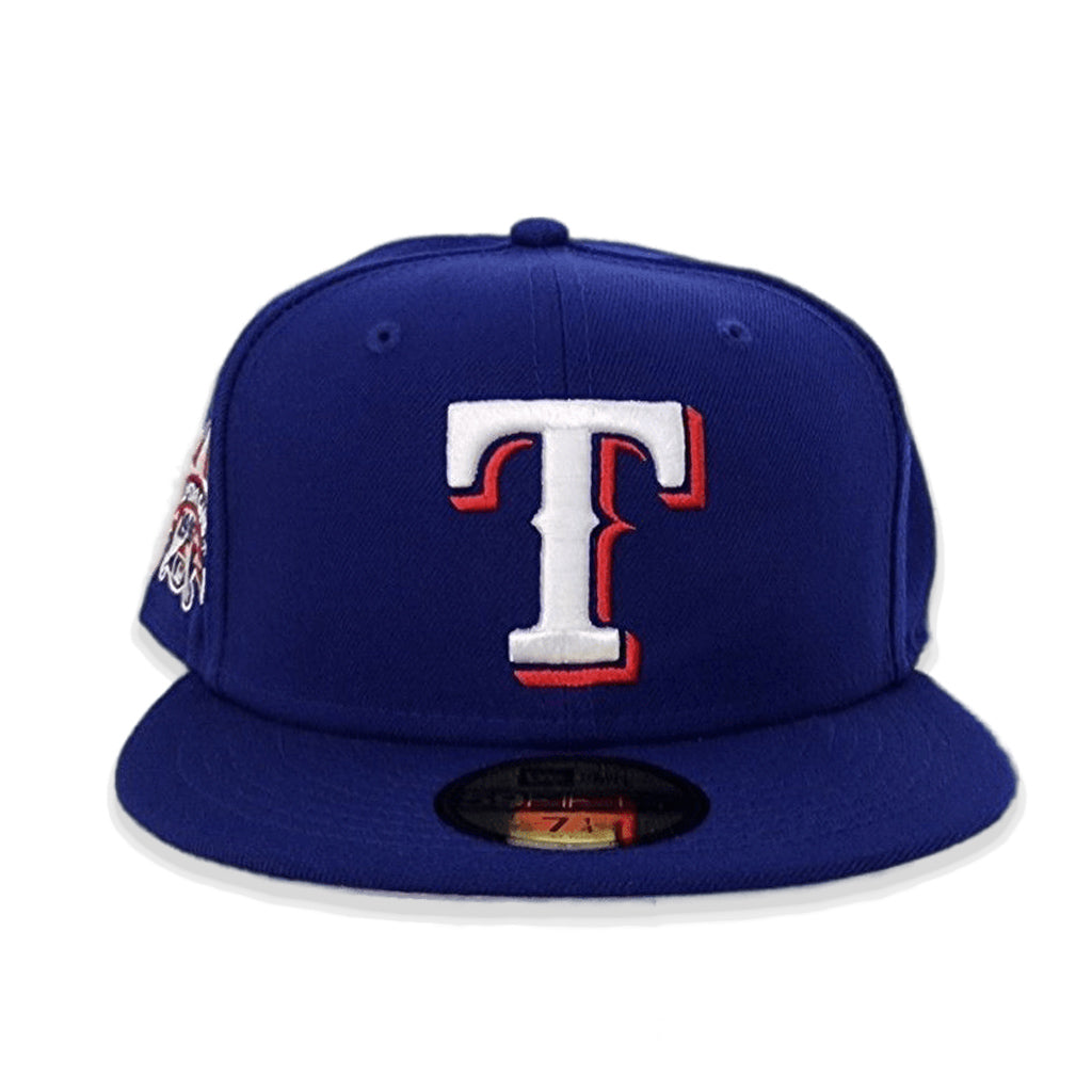 Royal Blue Texas Rangers Gray Bottom 1995 All Star Game Side Patch New Era 59Fifty Fitted