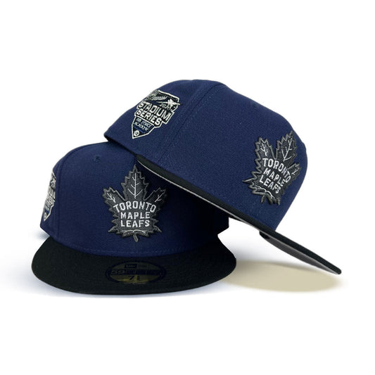 Royal Blue Toronto Maple Leaf Black Visor