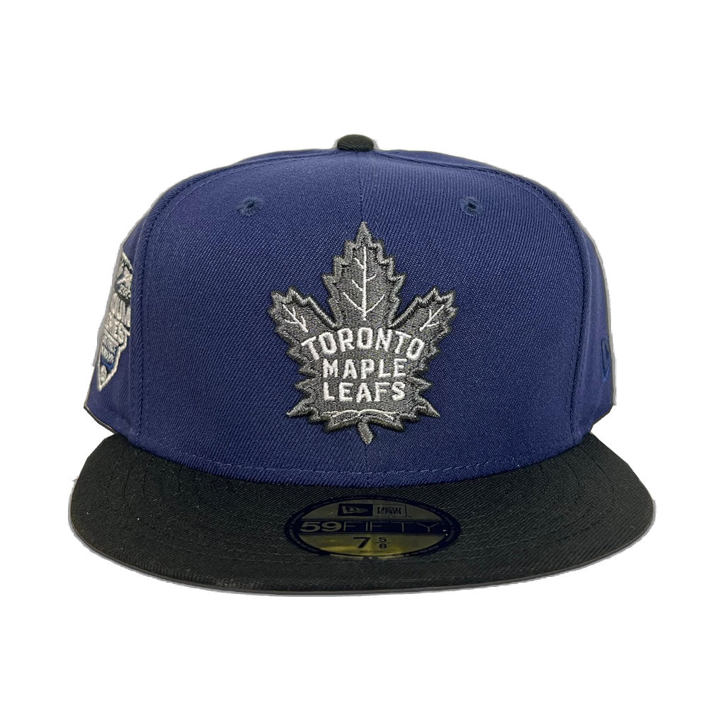 Royal Blue Toronto Maple Leaf Black Visor