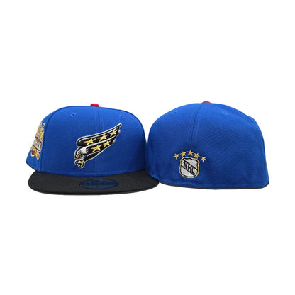 Royal Blue Washington Capitals Navy Blue Visor Gray Bottom Capitals Side Patch New Era 59Fifty Fitted