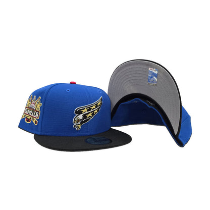 Royal Blue Washington Capitals Navy Blue Visor Gray Bottom Capitals Side Patch New Era 59Fifty Fitted