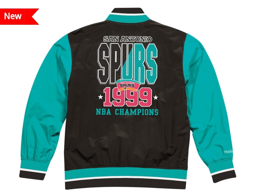 San Antonio Spurs Mitchell & Ness NBA Men's Team History Warm up Jacket