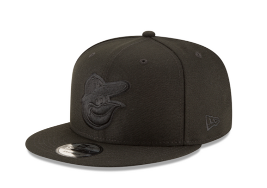 Black On Black New Era Baltimore Orioles Gray Bottom 9Fifty Snapback