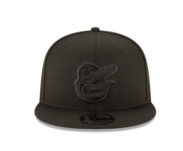 Black On Black New Era Baltimore Orioles Gray Bottom 9Fifty Snapback