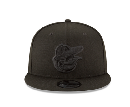 Black On Black New Era Baltimore Orioles Gray Bottom 9Fifty Snapback