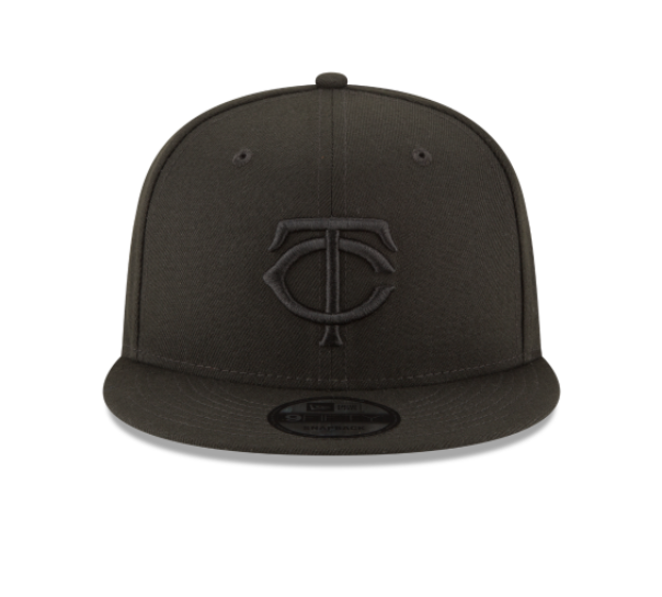 Black On Black New Era Minnesota Twins Gray Bottom 9Fifty Snapback