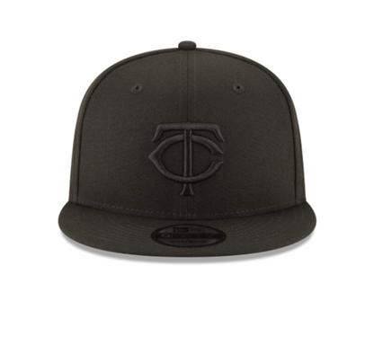 Black On Black New Era Minnesota Twins Gray Bottom 9Fifty Snapback