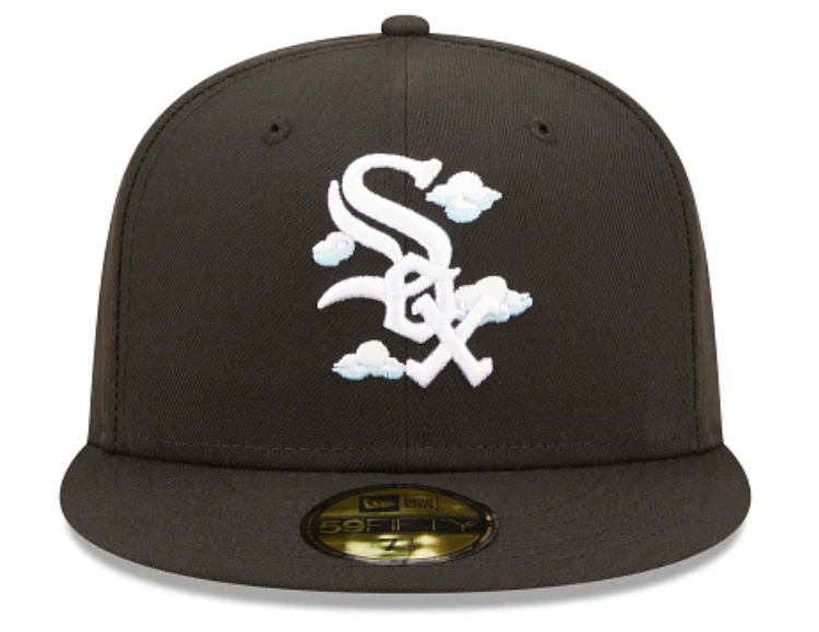 Black Chicago White Sox Icy Blue Bottom 2005 World Series Side Patch New Era Comic Cloud  59Fifty Fitted