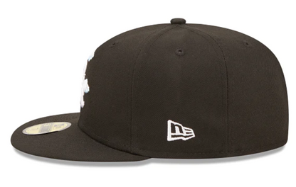 Black Chicago White Sox Icy Blue Bottom 2005 World Series Side Patch New Era Comic Cloud  59Fifty Fitted