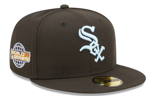 Black Chicago White Sox Clouds Bottom 2005 World Series Side Patch New Era 59Fifty Fitted