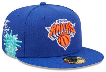 Royal Blue New York Knicks Cloud Icons New Era 59Fifty Fitted