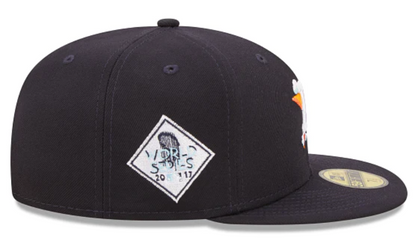 Navy Blue Houston Astros Icy Blue Bottom 2017 World Series Side Patch New Era Comic Cloud  59Fifty Fitted