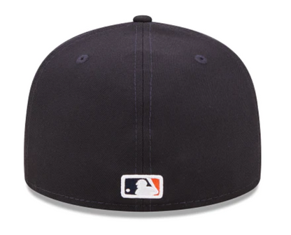 Navy Blue Houston Astros Icy Blue Bottom 2017 World Series Side Patch New Era Comic Cloud  59Fifty Fitted