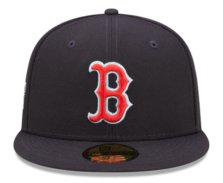 Navy Blue Boston Red Sox Clouds Bottom 2007 World Series Side Patch New Era 59Fifty Fitted
