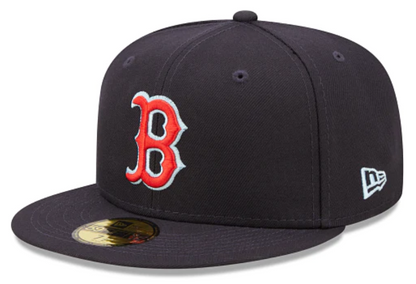 Navy Blue Boston Red Sox Clouds Bottom 2007 World Series Side Patch New Era 59Fifty Fitted