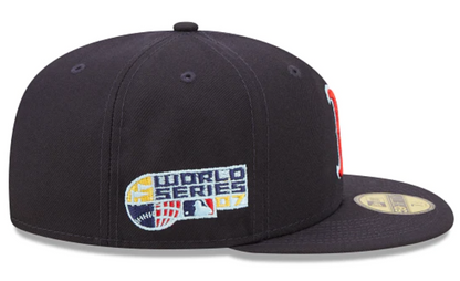 Navy Blue Boston Red Sox Clouds Bottom 2007 World Series Side Patch New Era 59Fifty Fitted
