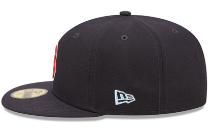 Navy Blue Boston Red Sox Clouds Bottom 2007 World Series Side Patch New Era 59Fifty Fitted
