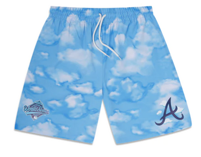 Sky Blue Atlanta Braves 1995 World Series New Era " Cloud Collection" Shorts