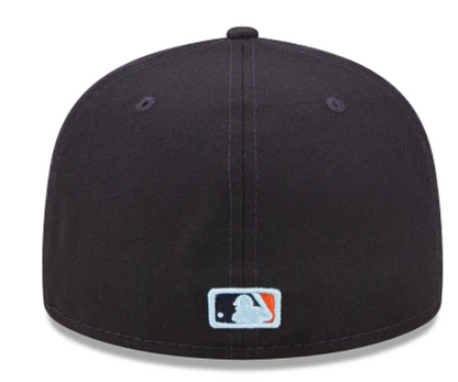 Navy Blue Houston Astros Clouds Bottom 2017 World Series Side Patch New Era 59Fifty Fitted